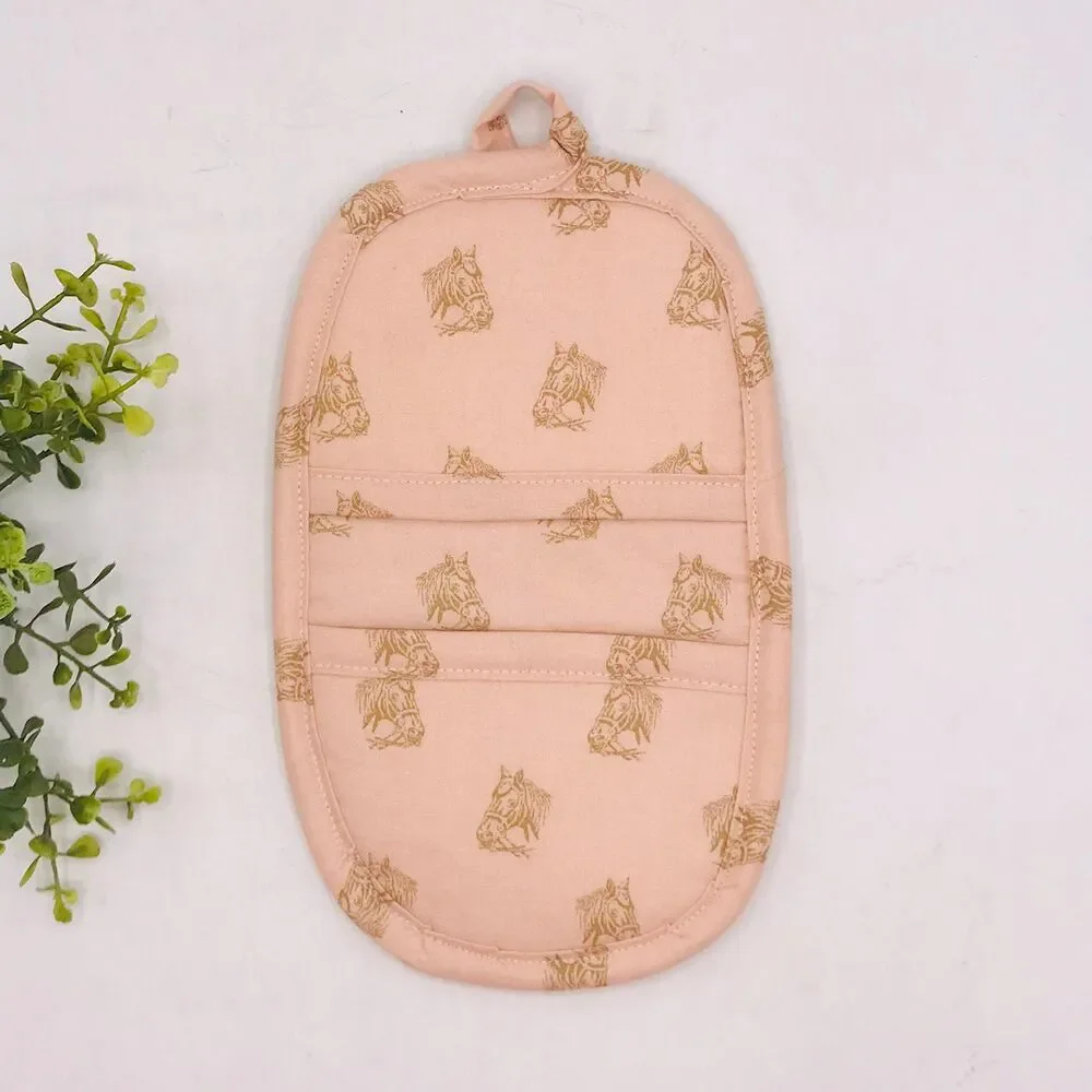 Finger Hotpad: Potholder, Pink Pony Horse Head Hotpad